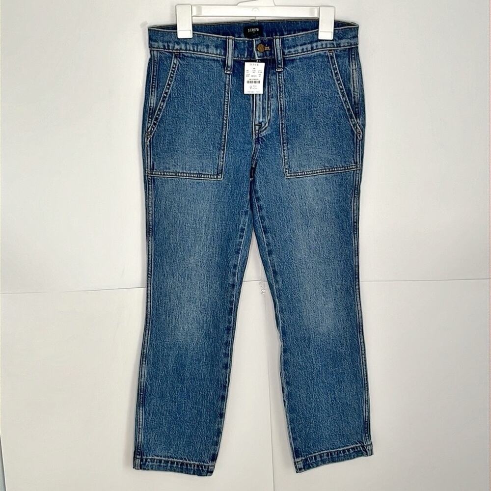NWT J.Crew Factory High Rise Straight Leg Jeans - Picture 1 of 9
